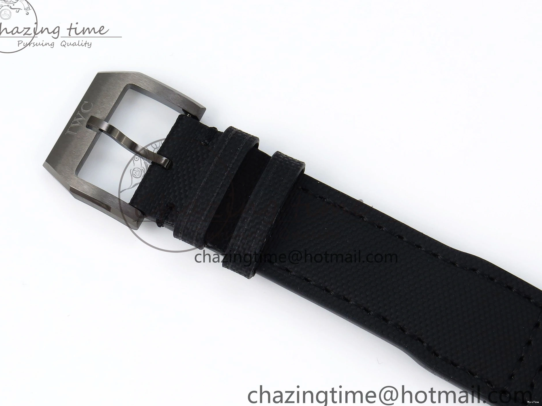 MIROTIME 0101 Pilot Black Ace BLSF 1:1 Best Edition White Lume Dial on Black Nylon Strap MIYOTA OnTrend 7021